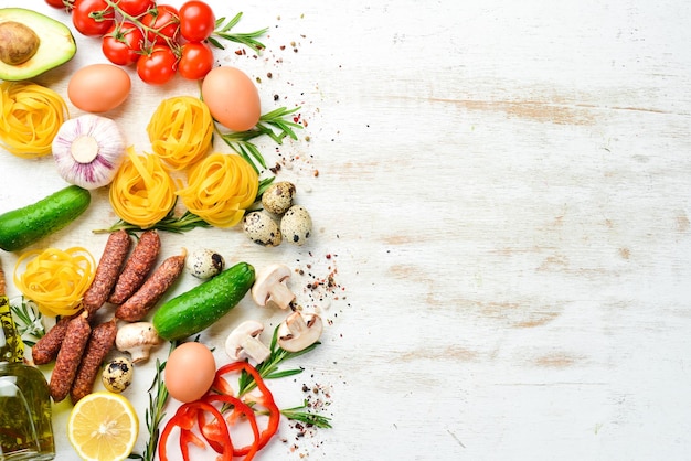 Rôzne ingrediencie na stole