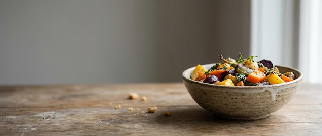 Farebná miska s jedlom